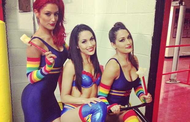 Picture of the Day: Brie, Nikki and Eva Marie Get Color Coordinated