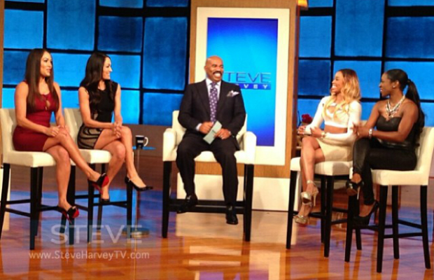 Picture of the Day: The Bellas and Funkadactyls Get Their Steve Harvey On