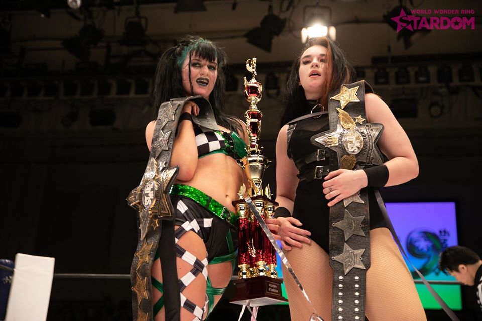 Bea Priestley and Jamie Hayter vacate the Goddesses of STARDOM Championships