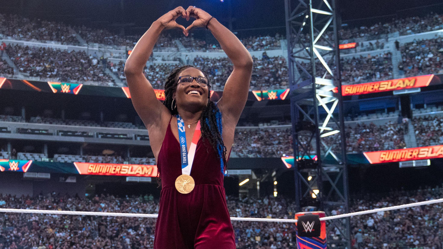 Olympic Gold Medalist Tamyra Mensah-Stock Signs With WWE