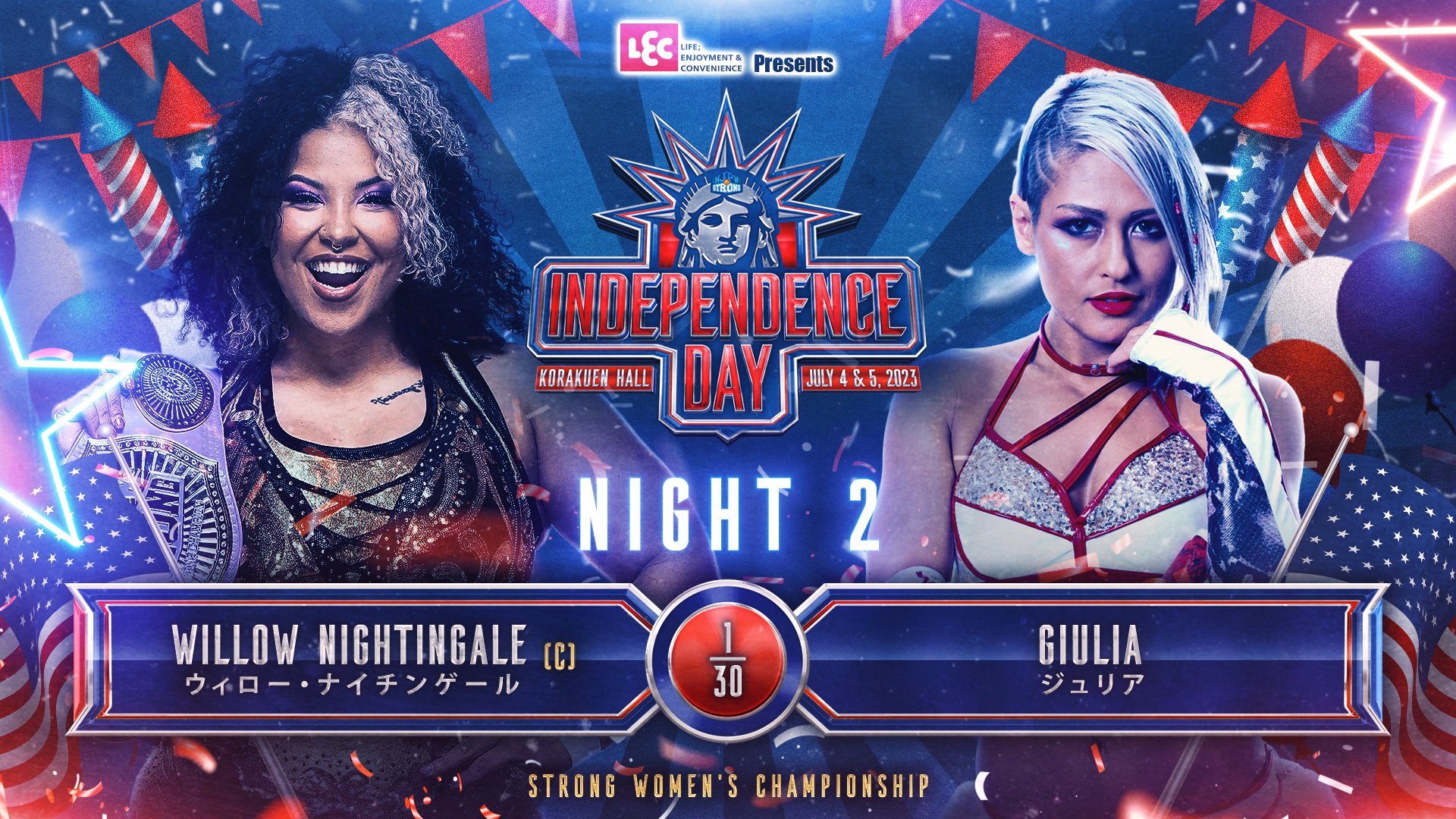 Two Women’s Matches Set For NJPW Independence Day Event