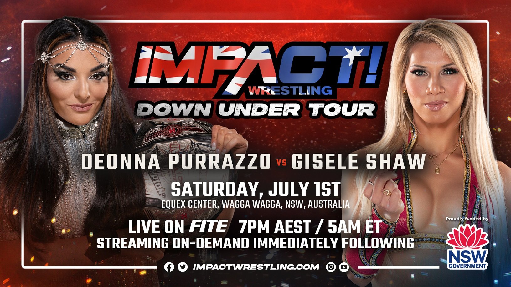 Four Knockouts Headline IMPACT; Title Match Set For Down Under Tour