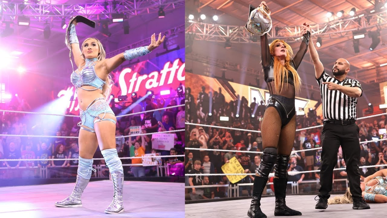 Becky Lynch defending NXT Women's Championship against Tiffany Stratton at  No Mercy