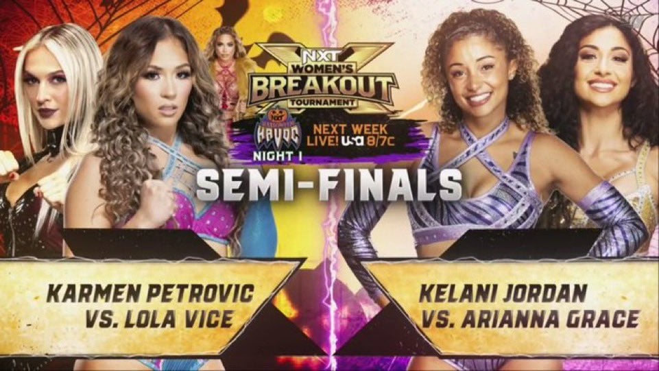 Semi-Finals Set For NXT Women’s Breakout Tournament