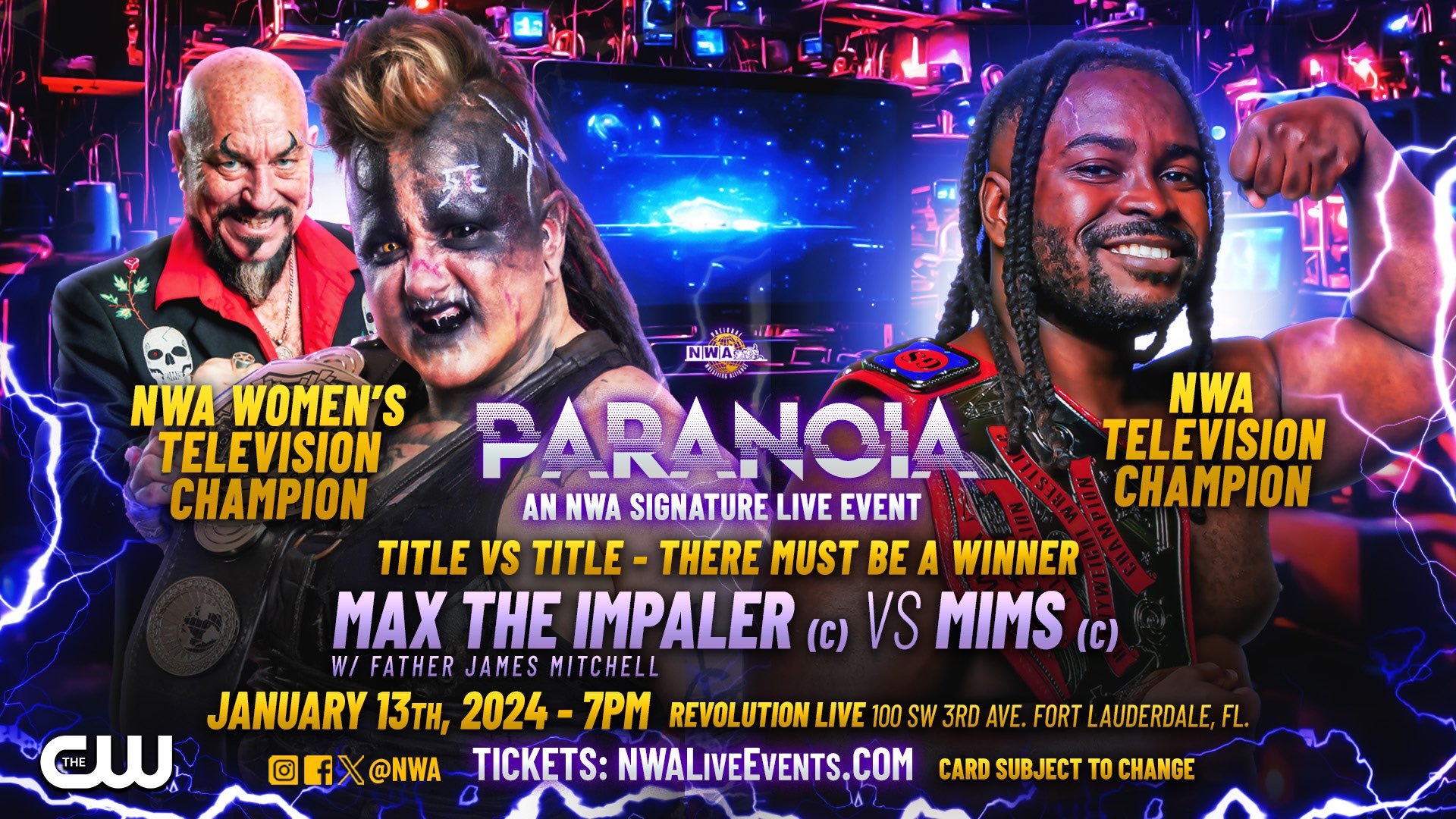 NWA TV Title vs. Title Unification Match Set For NWA Paranoia