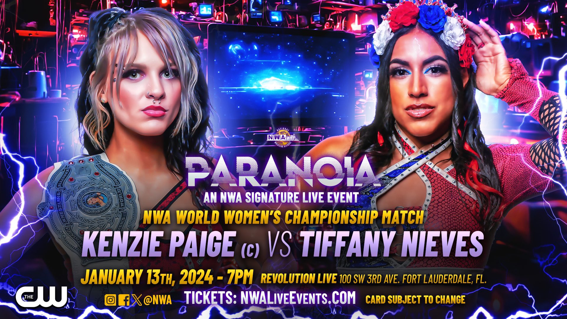 Kenzie Paige vs. Tiffany Nieves Set For NWA Paranoia