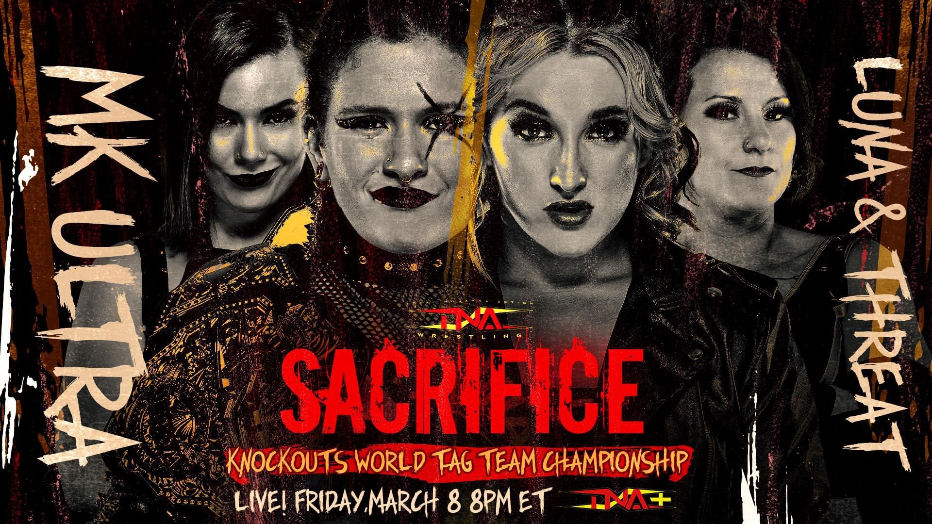 TNA Knockouts Tag Team Title Match Added To Sacrifice