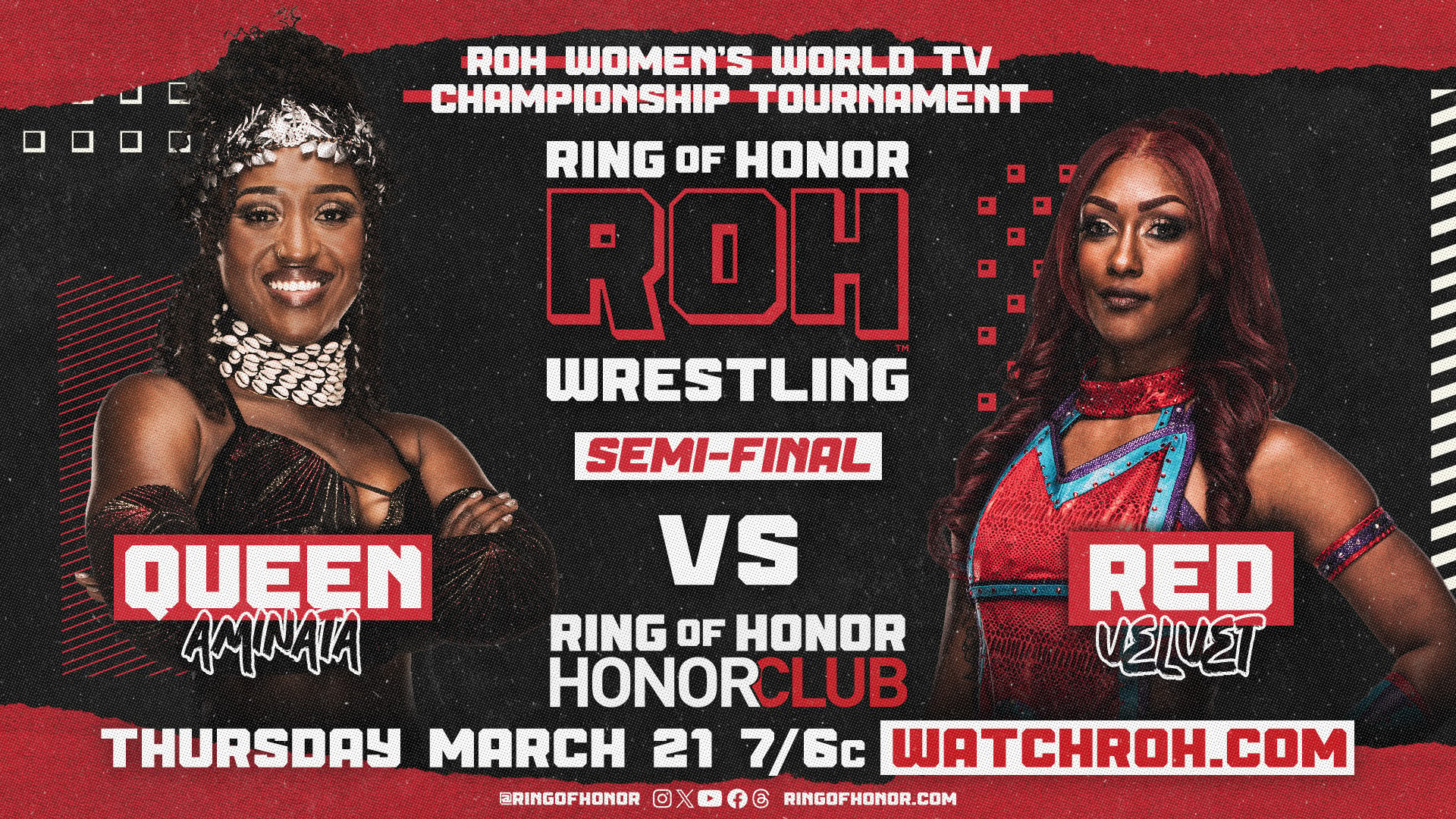 ROH Women’s TV Title Tournament Semi-Finals Air March 21