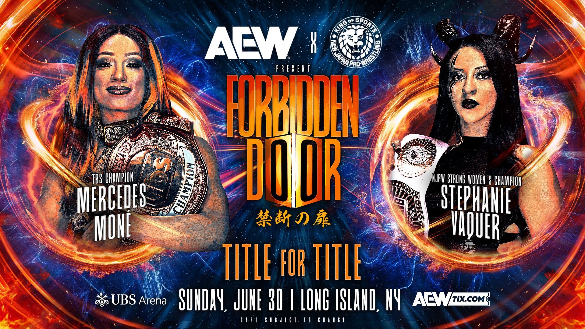 Moné vs Vaquer Title For Title Added To Forbidden Door; Saraya Taps Out Mariah May