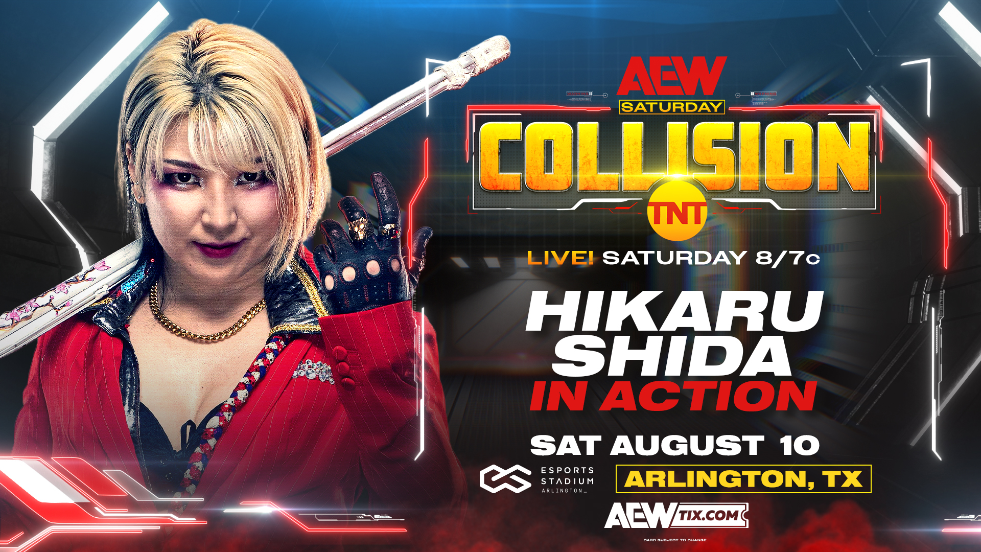 Hikaru Shida Match Added To Aug. 10 AEW Collision