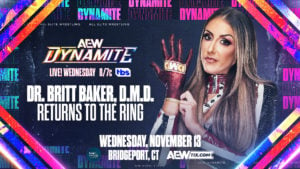 Britt Baker Returns To The Ring On Nov. 13 Dynamite