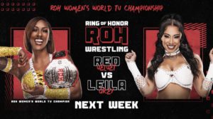 ROH Women’s World Television Championship Set For Next Week